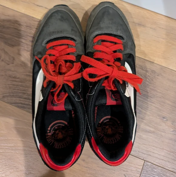 Diesel Black and Red Sneakers - Picture 3 of 7